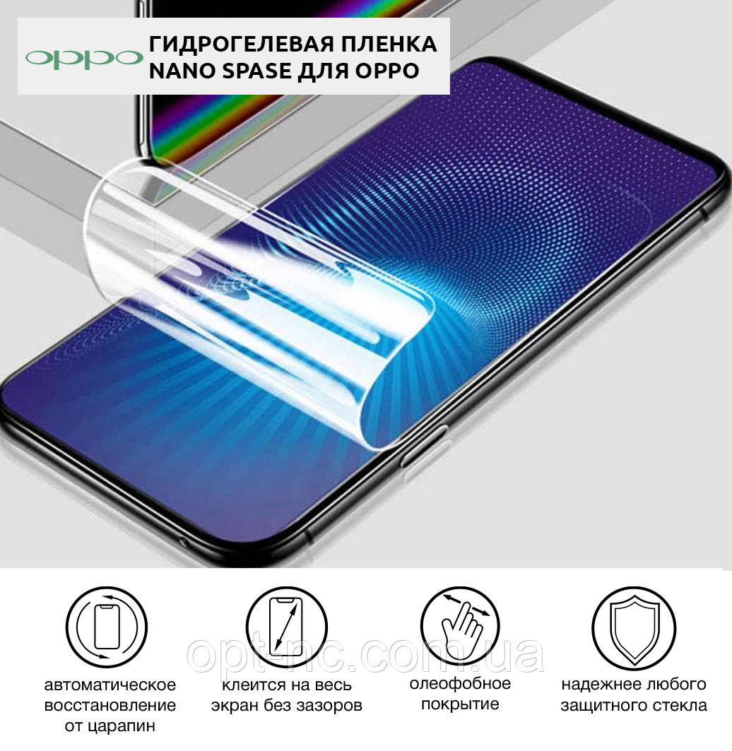 

Гидрогелевая пленка для OPPO K1 Глянцевая противоуданая на экран | Полиуретановая пленка