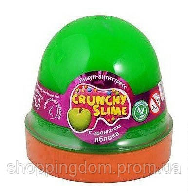 

Лизун-антистрес TM Mr.Boo Crunchy slime Яблуко 120г. ТМ "ОКТОо" (80088