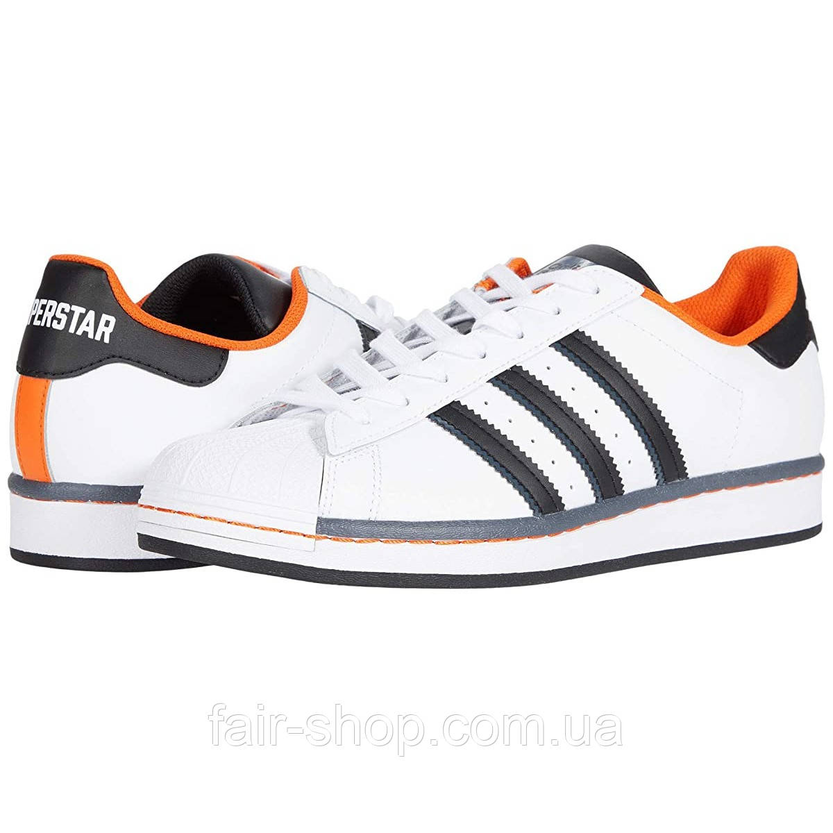 

Кроссовки Adidas Superstar Footwear White/Core Black/Orange - Оригинал