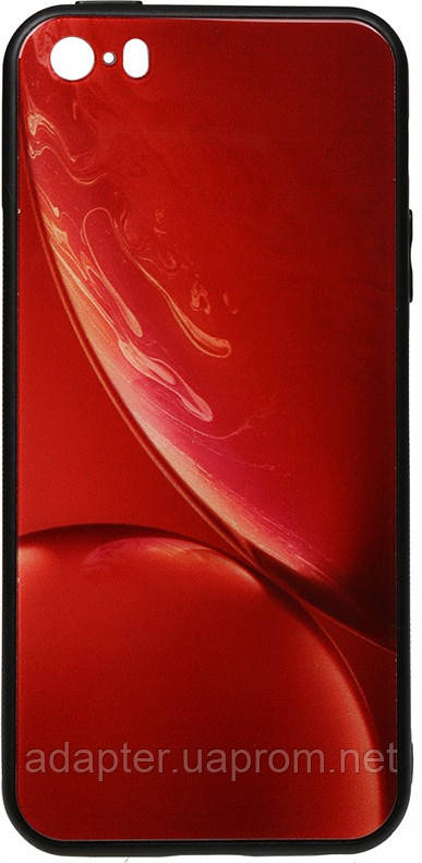 

Чехол-накладка TOTO Print Glass Space Case для Apple iPhone SE/5s/5 Red (F_96125)