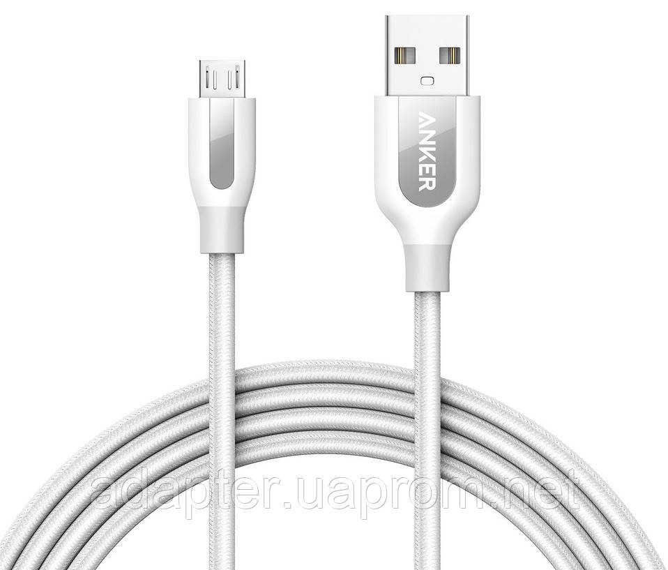 

Кабель Anker Powerline+ Micro USB - 1.8м V3 White (6508345)