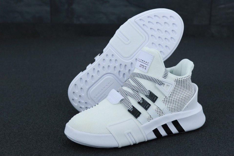 

Мужские кроссовки Adidas EQT White / Адидас Эквипмент Белые 45, Белый