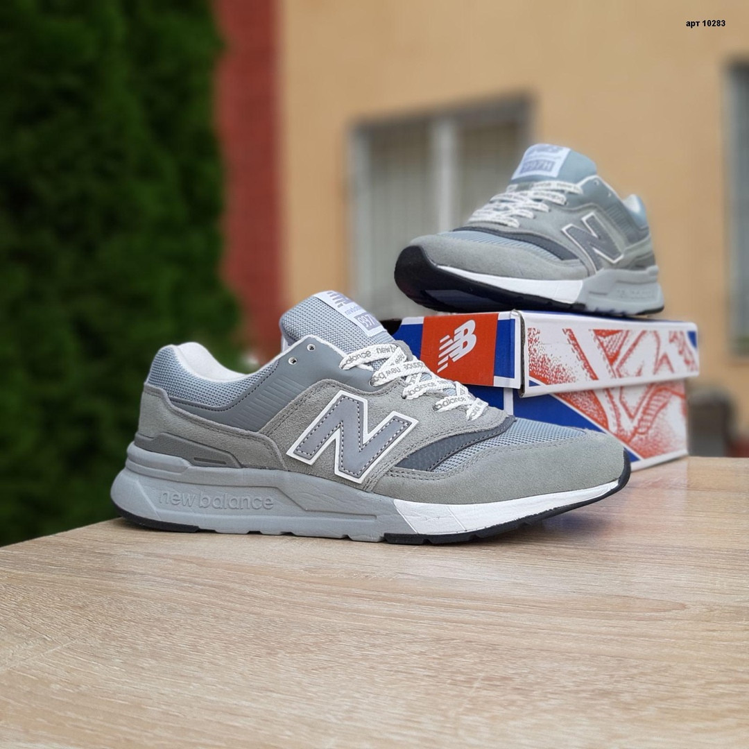 

Кроссовки мужские New Balance 997 серые, Нью Баланс, натуральная замша, сетка. Код OD-10283 44