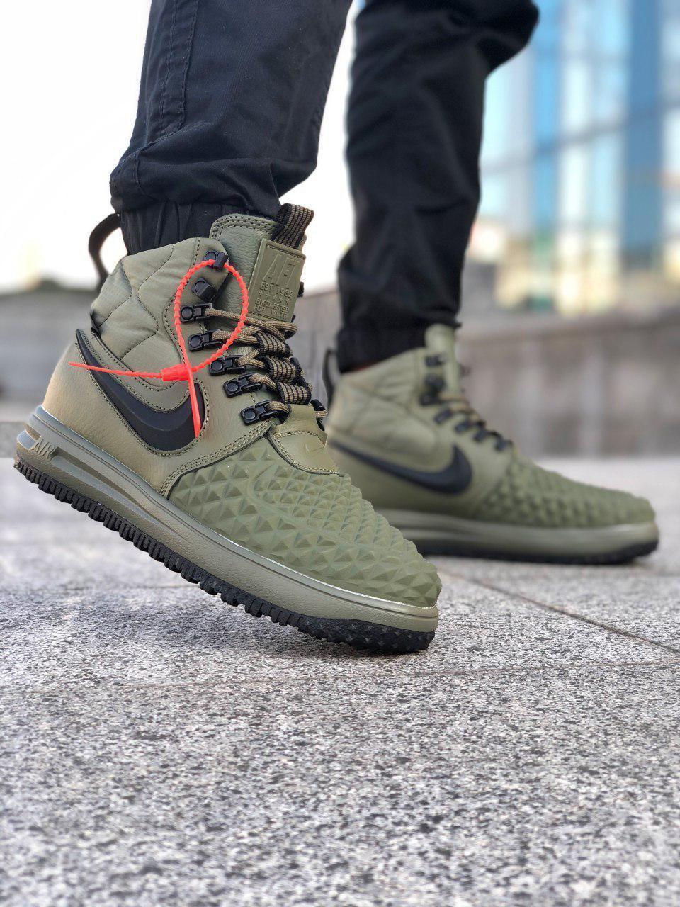 

Мужские кроссовки Nike LUNAR FORCE 1 DUCKBOOT 17 Green / Найк Лунар Форс 1 Дакбут 41, Оливковый