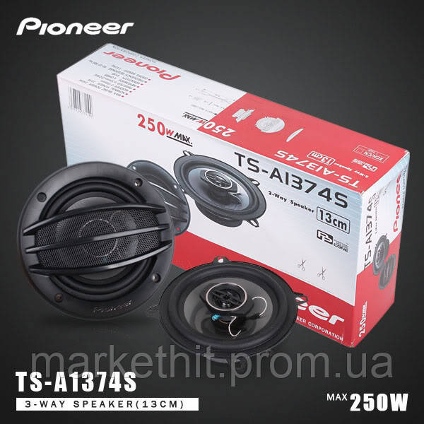 

Автоколонки Pioneer TS-1374, Автомобильные акустические динамики колонки, колонки Pioneer 13 см в автомобиль