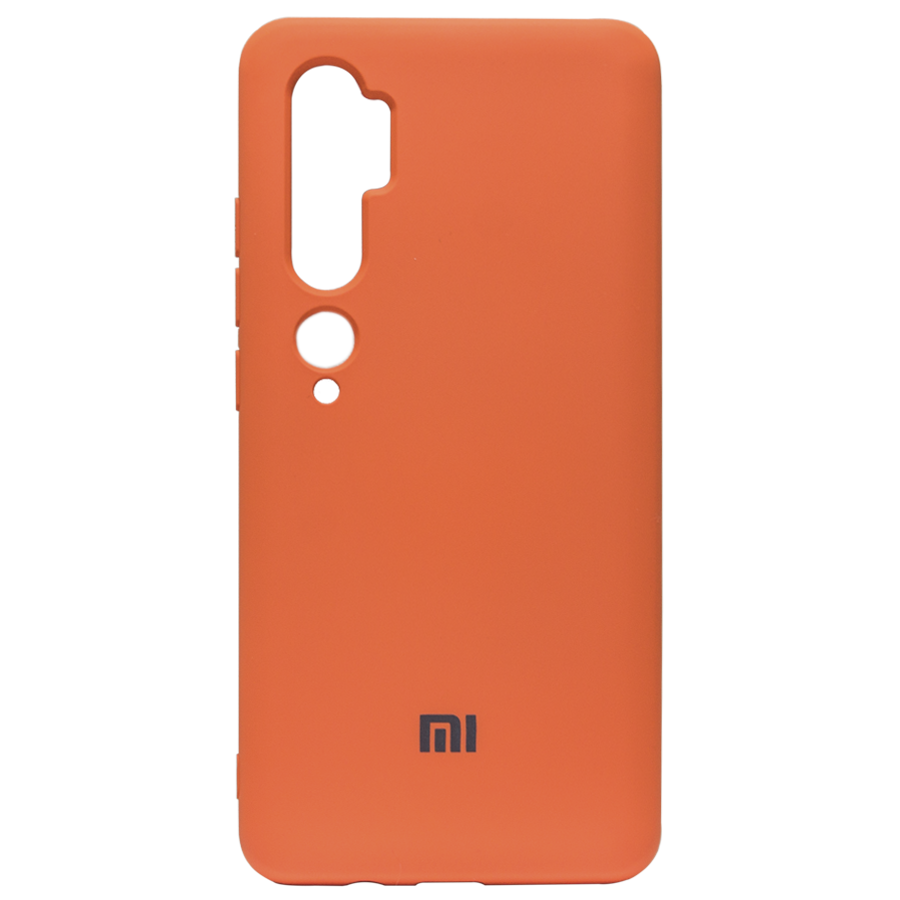 

Чехол на телефон Xiaomi Redmi K30 Original Silicone Case HQ. Оранжевый