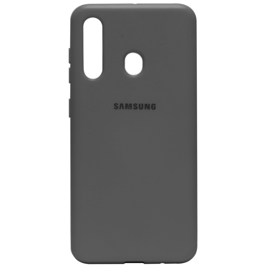 

Чехол на телефон Samsung A41 Original Silicone Case HQ. Серый
