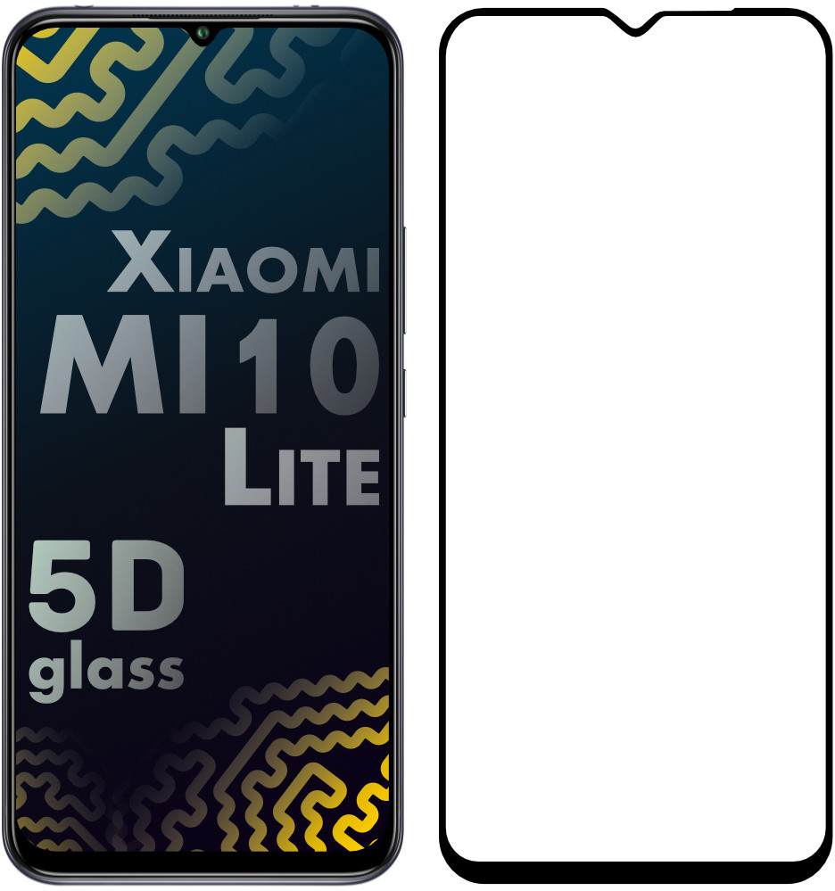 

5D стекло Xiaomi Mi 10 Lite (Защитное Full Glue) (Сяоми Ксиаоми Ми 10 Лайт