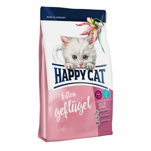 

Сухой корм Happy Cat Supreme Kitten Geflugel для котят от 5 недель до 6 мсяцев, со вкусом птитцы, 300 г