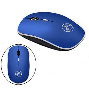 Мишка бездротова миша тиха плоска 1600dpi iMice G-1600, синя
