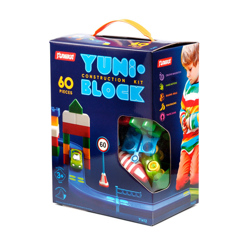 

Конструктор детский "YUNI-BLOK" 60 71412, Разноцветный