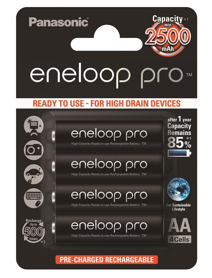 

Акумулятор Panasonic Eneloop Pro AA 2500 mAh 4BP