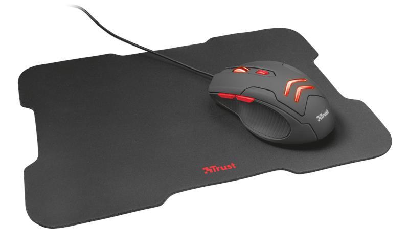 

Миша + коврик TRUST Ziva Gaming mouse with Mouse pad BLACK