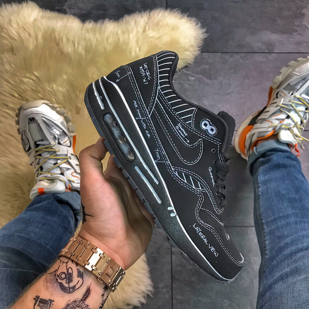 

Nike Air Max 87 Swoosh Out Black (Черный)