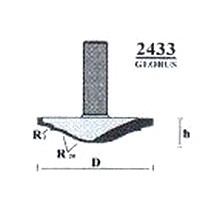 

Фреза ГЛОБУС 2433 D50 d8 h11 фигирейная горизонтальная