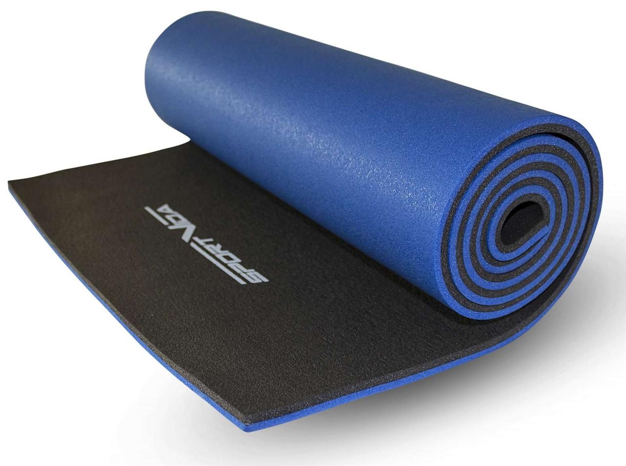 

Коврик туристический, каремат SportVida Xpe 1 см SV-EZ0008 Black-Blue GM-41-227196, Черный/синий