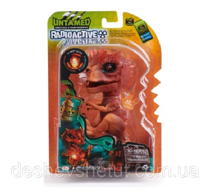 

WowWee UNTAMED Radioactive Dinos T-Rex X-Ray Fingerlings Динозавр Интерактивная игрушка Інтерактивна іграшка, Оранжевый