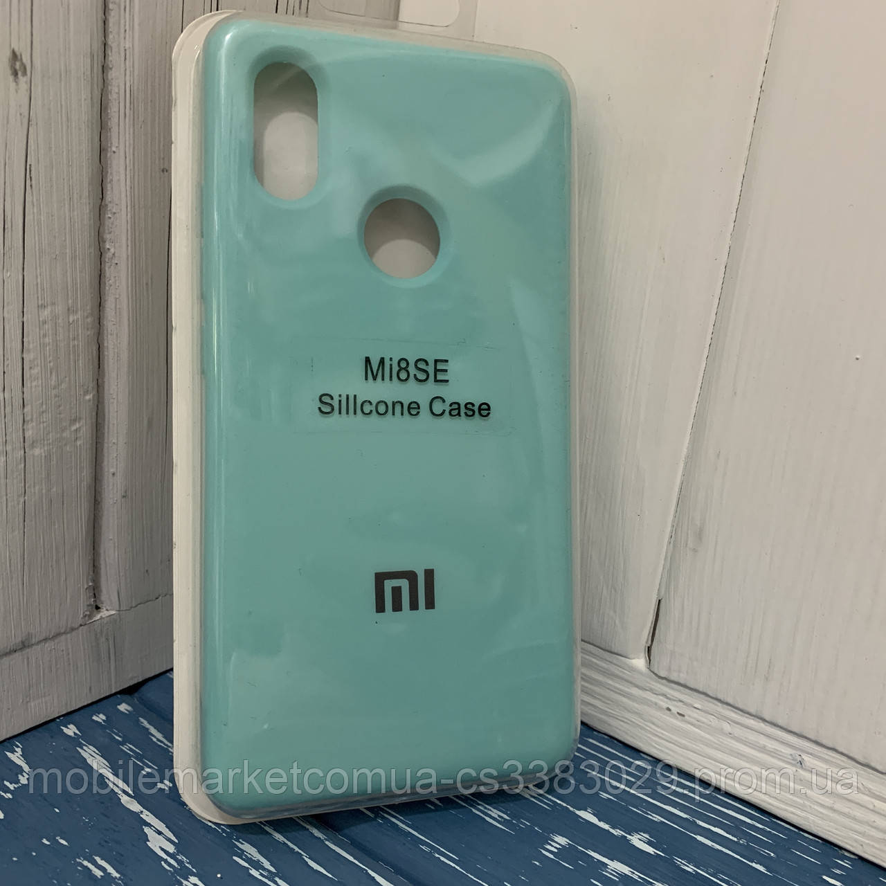 

Чехол-накладка Silicone Case original для Xiaomi Mi 8 SE бирюзовый матовый