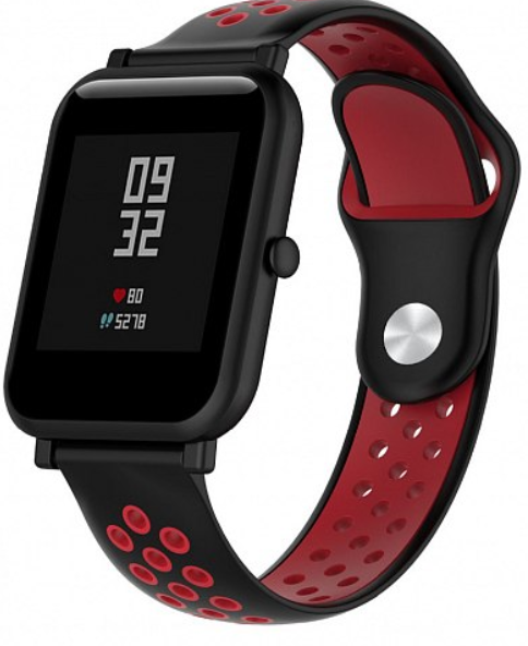 

Ремешок BeWatch sport-style 20 мм для смарт-часов Amazfit BIP | Bip Lite | GTS | Gtr 42 mm Черно-красный (1010113)