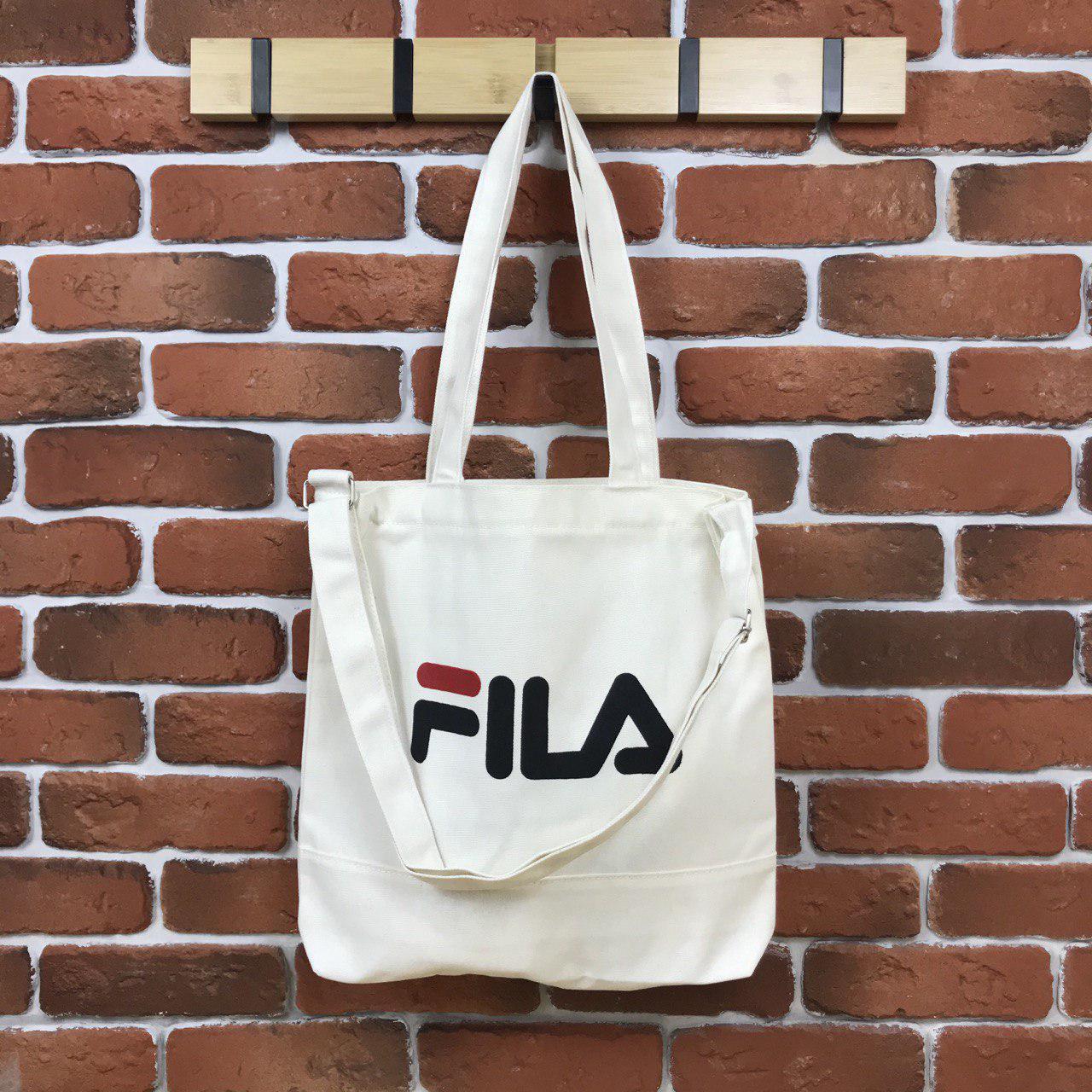 

Тканевая Эко Сумка Шоппер Fila Фила Белая, Белый