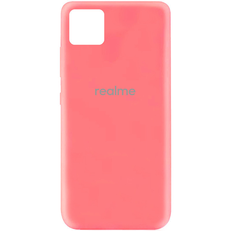 

Чехол накладка силиконовый Silicone Cover My Color Full Protective (A) для Realme C11 Розовый / Peach