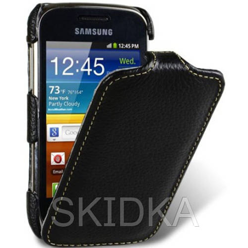 

Флип Melkco Jacka leather case for Samsung S6500 Galaxy Mini 2 black