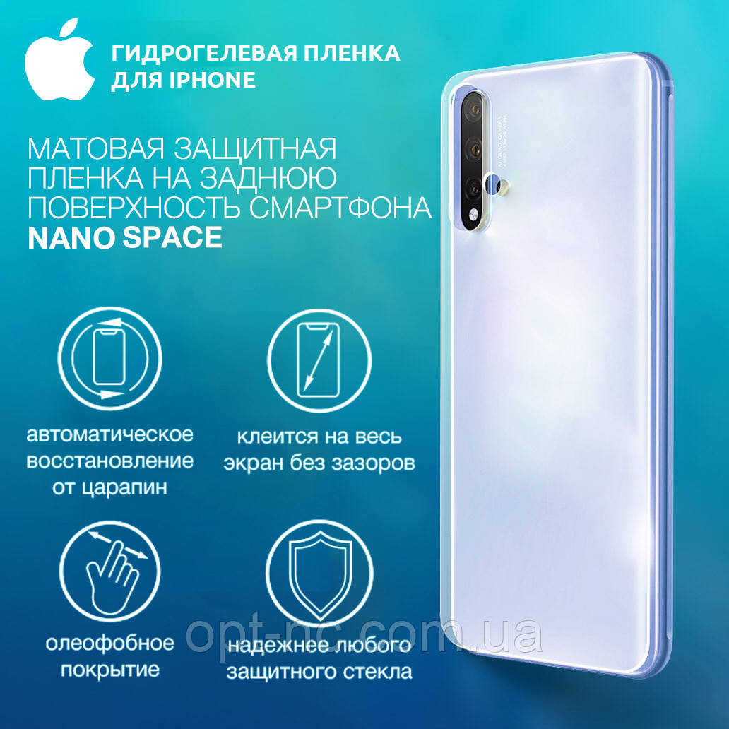 

Гидрогелевая пленка для iPhone 6 Матовая противоуданая на заднюю поверхность | Полиуретановая пленка