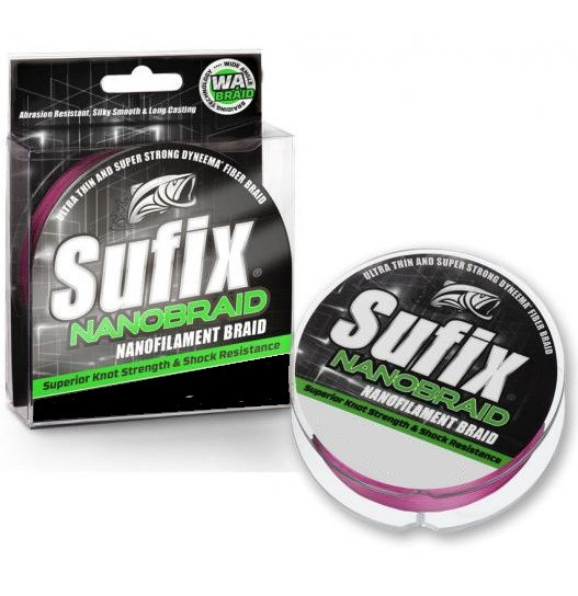 

Шнур Sufix Nano Braid 135 м 0.12 мм 7.3 кг PINK (DS1WE01345QB11, Розовый