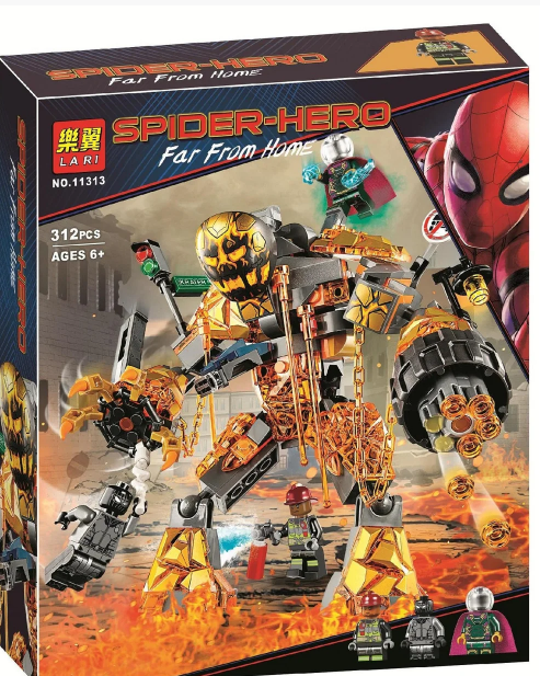 

Конструктор Bela 11313 Бой с Расплавленным Человеком (реплика Lego Super Heroes 76128), 312 дет