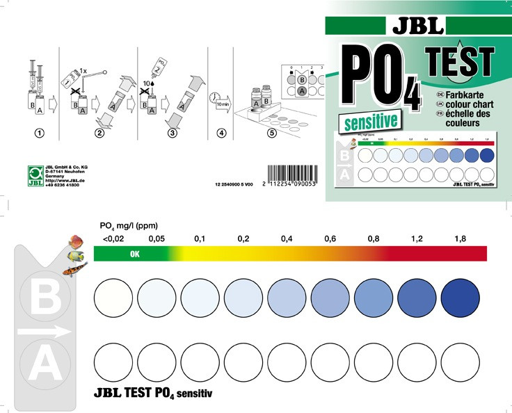 Тест JBL Test PO4 Phosphate Sensitive для Воды на Фосфат — Купить Недорого  на Bigl.ua (1266472984)