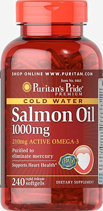 

Puritan's Pride Salmon oil 1000 mg 240 caps