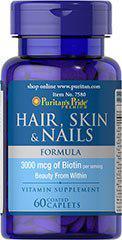 

Puritan's Pride HAIR, SKIN & NAILS FORMULA - 90 Caplets