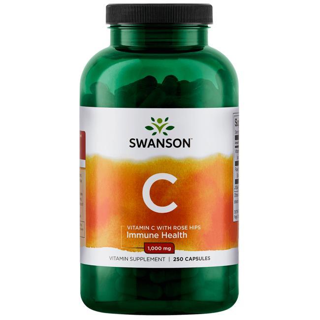 

Swanson PremiumVitamin C with Rose Hips 90 caps 1000 мг