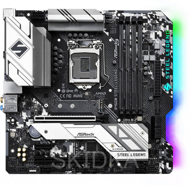 

Материнская плата ASRock B460M Steel Legend (s1200, Intel B460, PCI-Ex16)