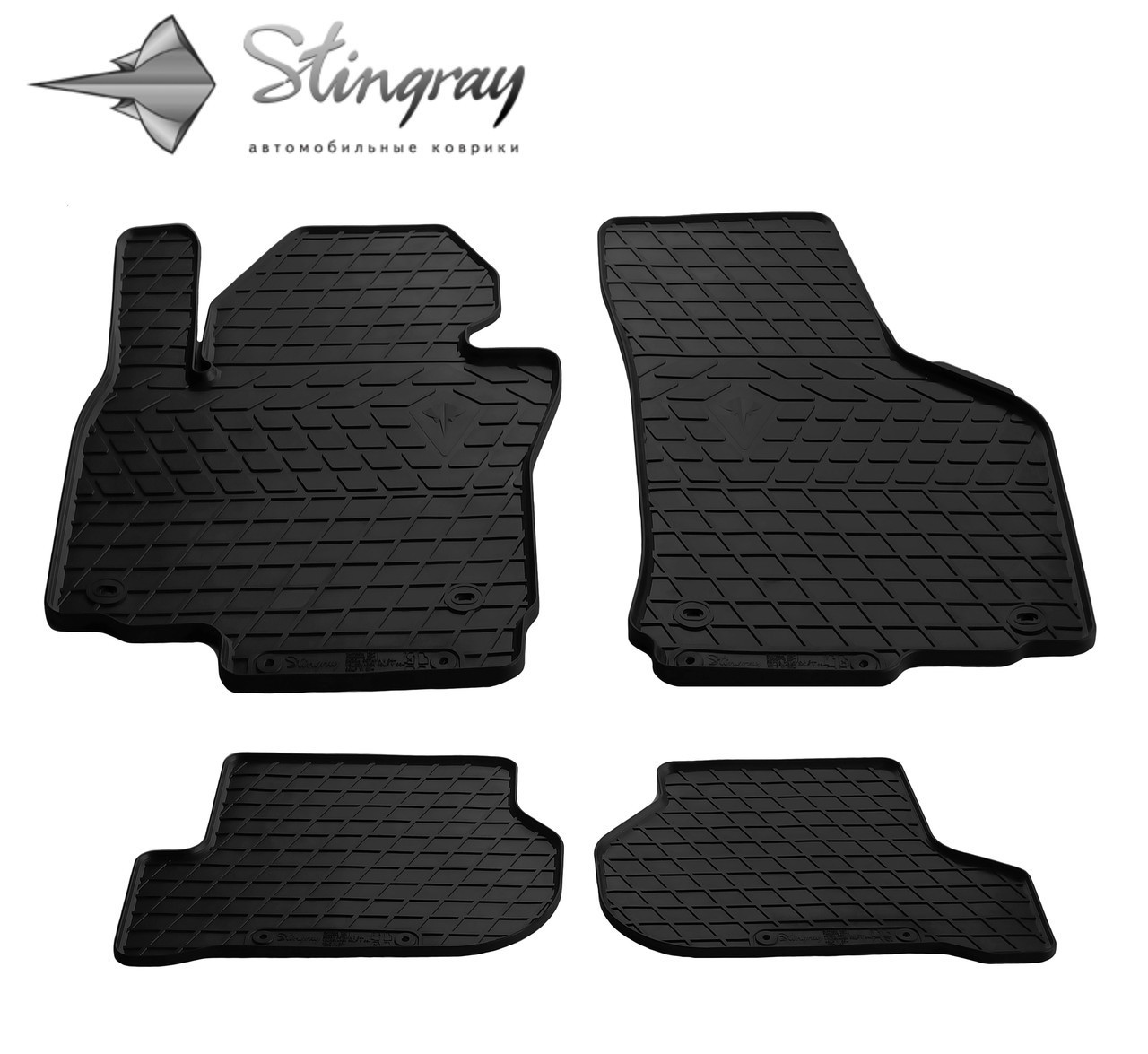 

Volkswagen Jetta 2005-2010 Комплект из 4-х ковриков Черный в салон