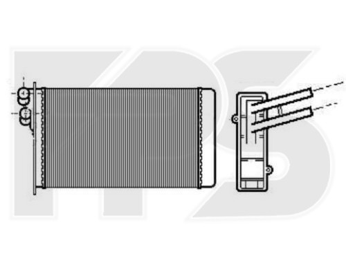 

Радиатор печки Ауди (Audi)DI 80 / 90 86-94/A4 95-99 (B5), Skoda SUPERB 02-08 (3U), Volkswagen, Фольксваген PASSAT ( производитель AVA