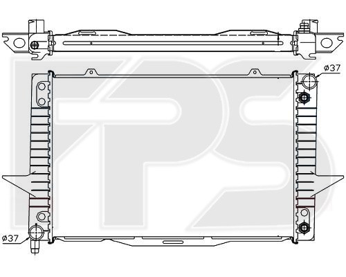 

Радиатор охлаждения двигателя VOLVO (NRF) FP 72 A489-X