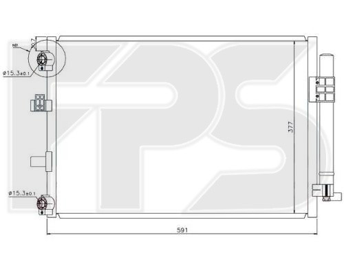 

Радиатор кондиционера Ford C-Max (Форд C-Max) 10-/FOCUS 11- производитель NRF
