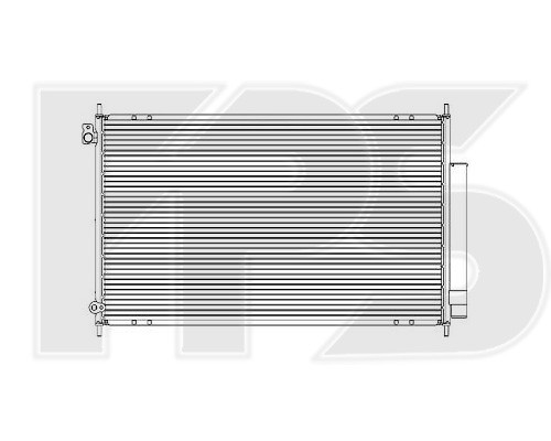 

Радиатор кондиционера Honda Accord VII (03-08) 2.0, 2.4 Европа (FPS)