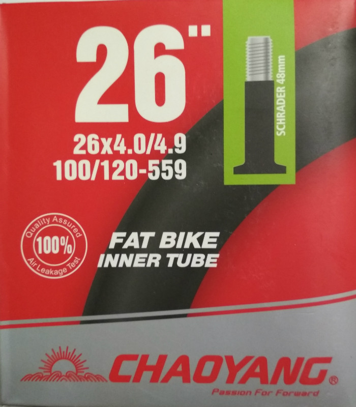 

Камера ChaoYang 26 х 4,00 / 4,90 AV (48 мм) FAT BIKE