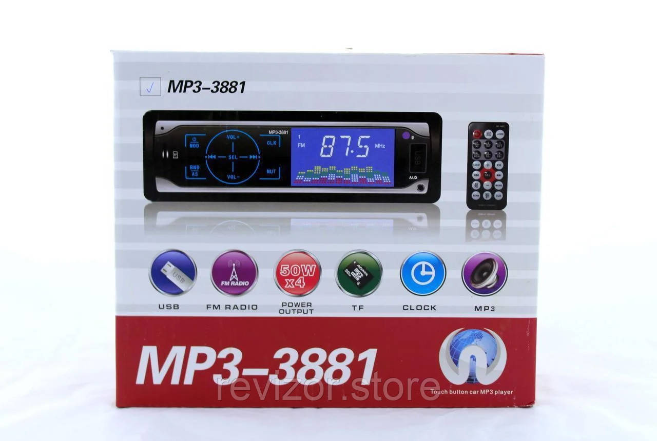 

Автомагнитола 1DIN MP3 ISO 50х4W - 3881