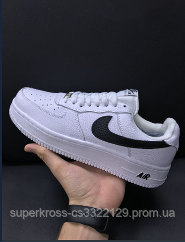 

Зимние женские кожаные кроссовки Nike air force 38, Белый