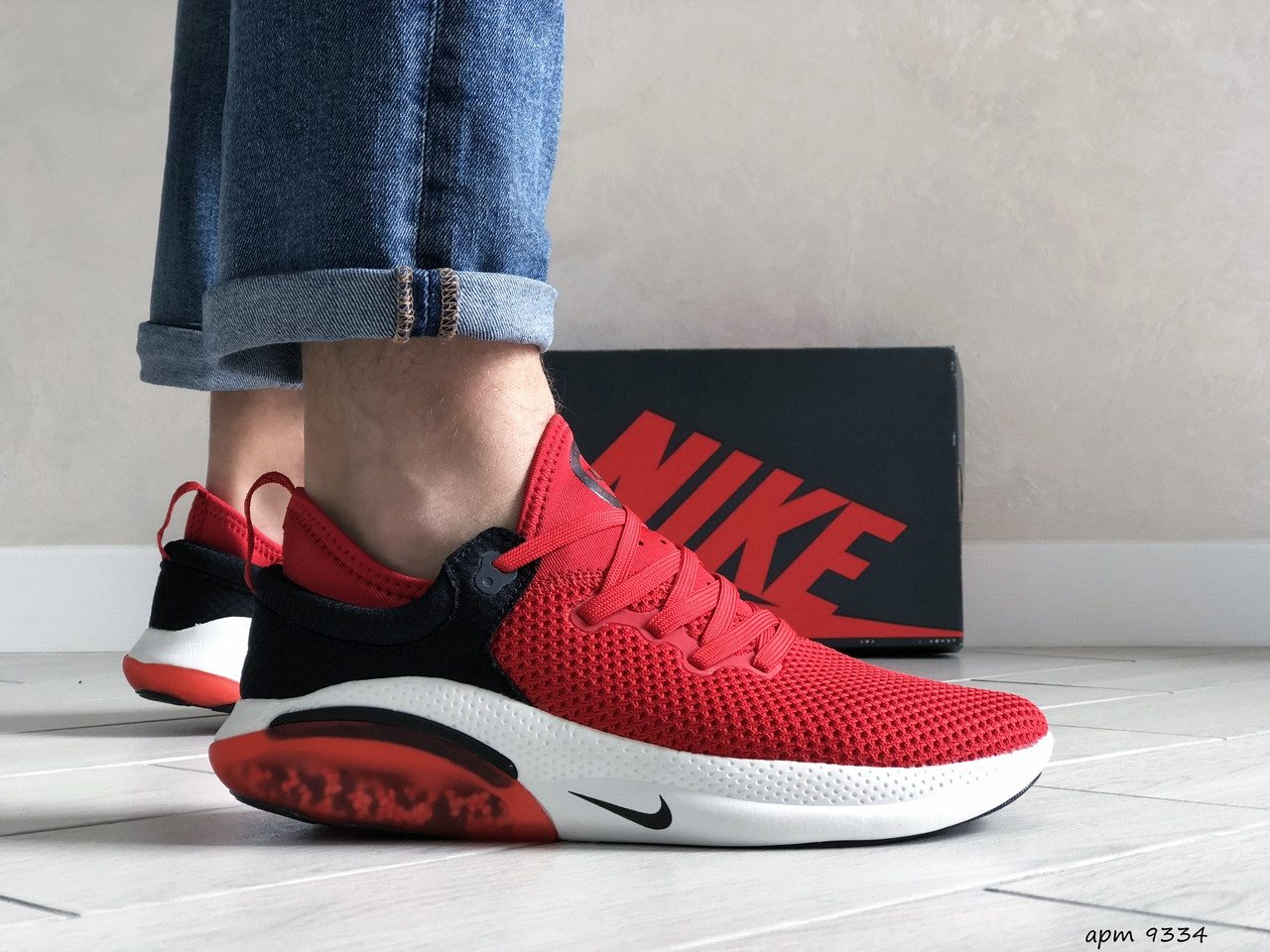 

Мужские кроссовки Nike Joyride Run Flyknit (реплика), красные (9334) 44р., Красный