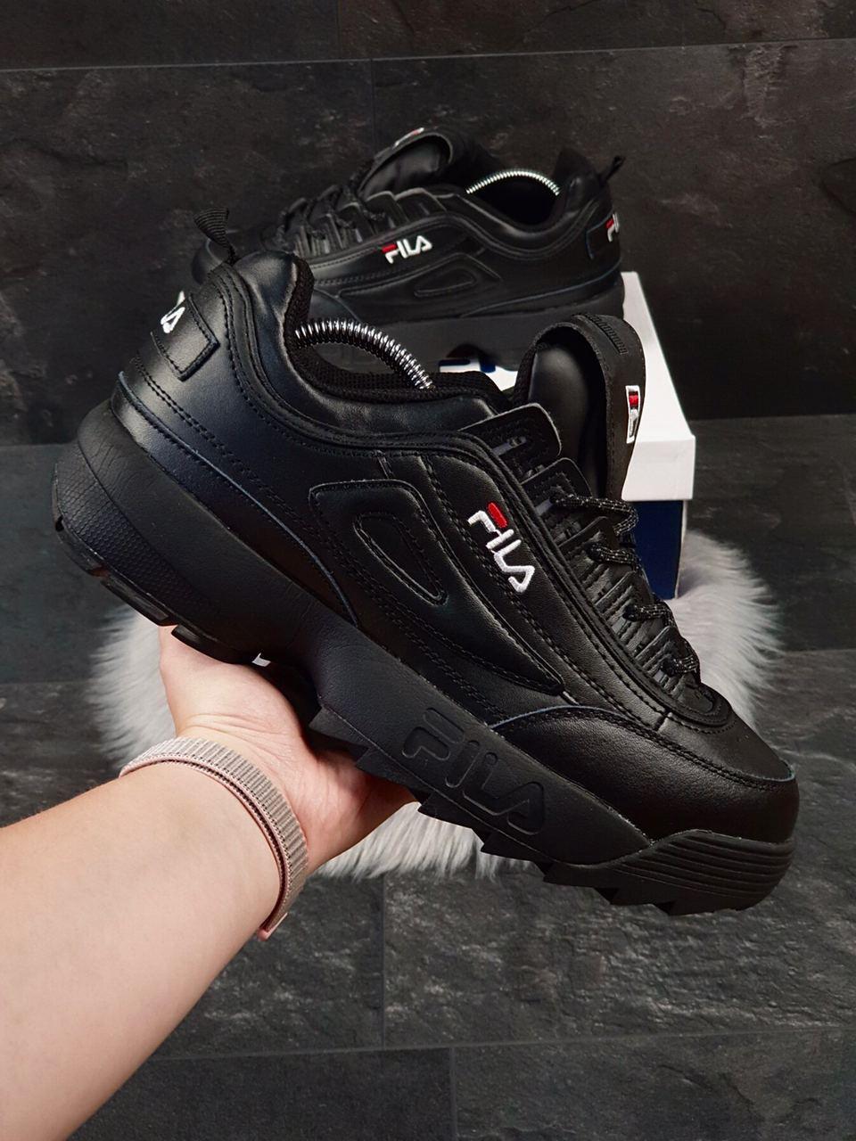 

Мужские кроссовки Fila Disruptor 2 (реплика), черные (9843)