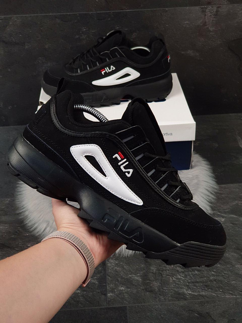 

Мужские кроссовки Fila Disruptor 2 (реплика), черные (9842) 43