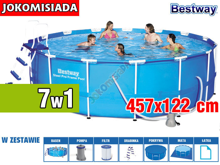 

Бассейн каркасный BESTWAY 457x122 см