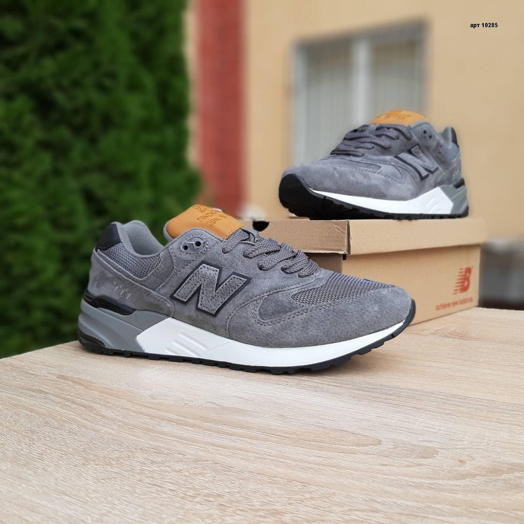 

Кроссовки мужские New Balance 999 серые, Нью Баланс 999, натуральная замша, сетка, код OD-10285 42