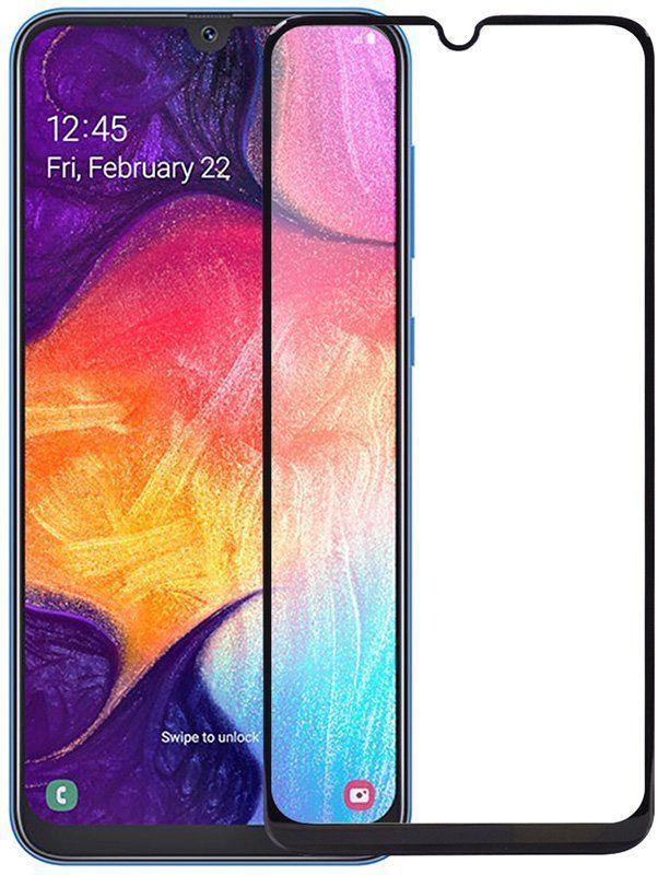 

Защитное стекло для телефона Samsung Galaxy M30s SM-M307 Черное (Клей по всей поверхности), Черный