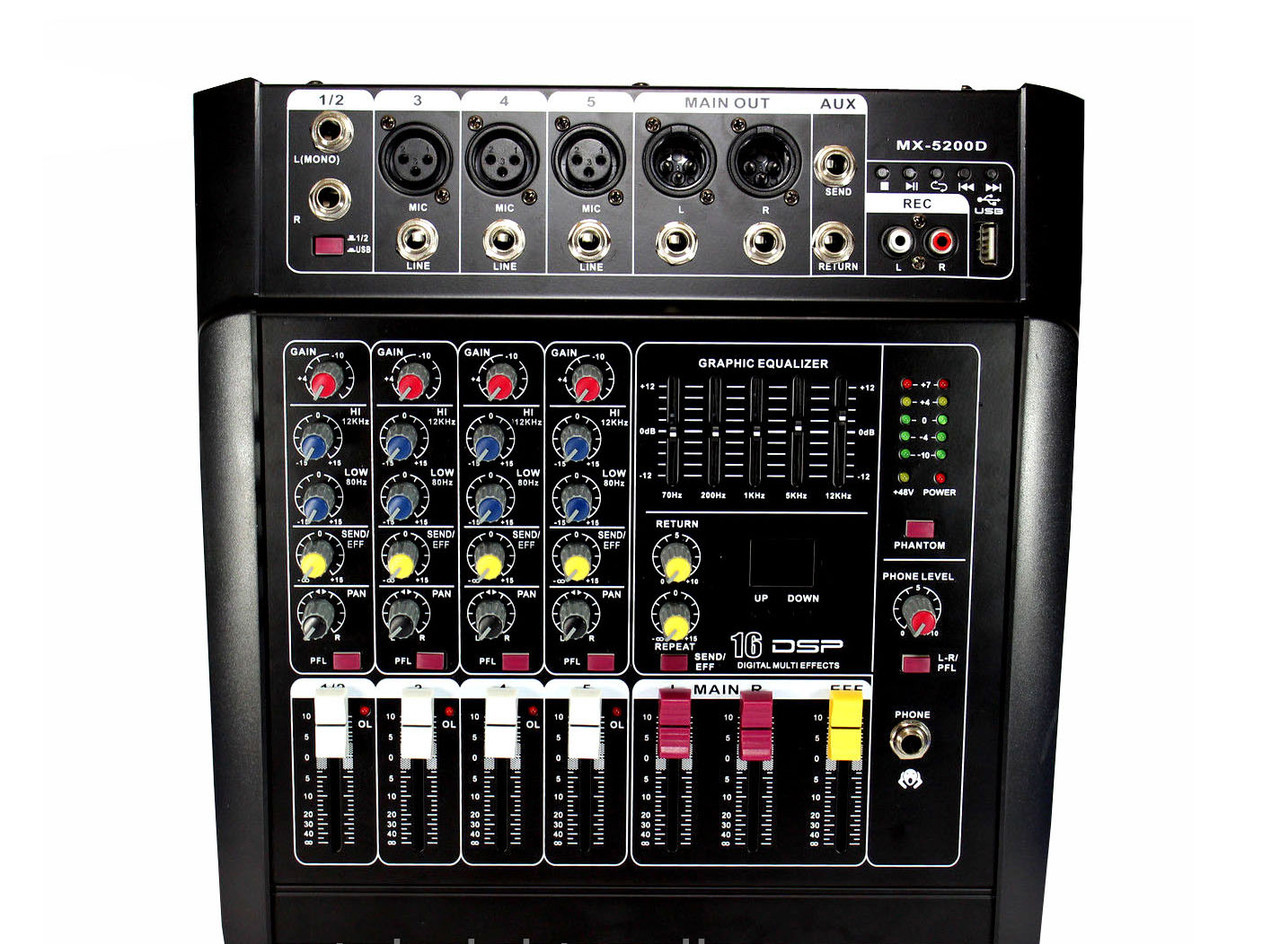 

Аудио микшер Mixer BT-5200D 5ch.