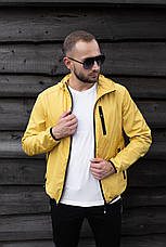 Чоловіча куртка (весна-осінь) - плащівка SOFT жовта, фото 2